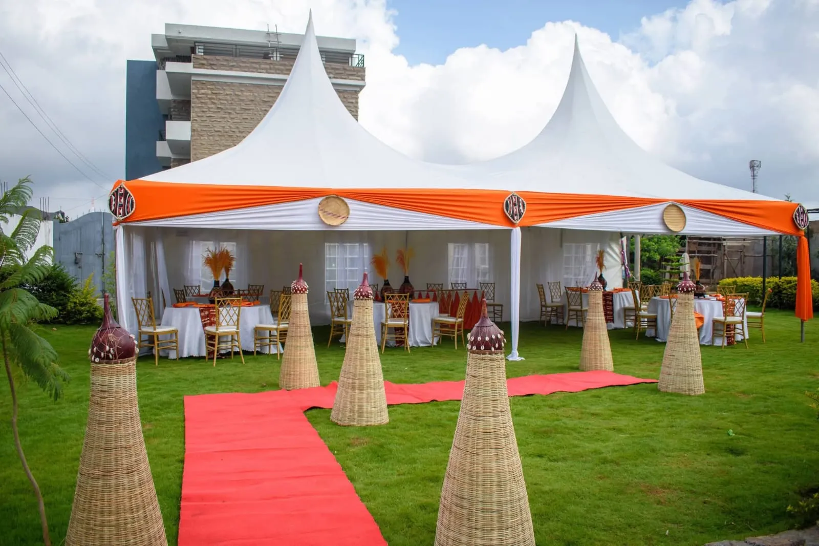 100 Sitter Tent 17x34ft - Draped